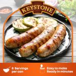 Keystone Meats Heat and Serve Canned Pork, 24-Pack