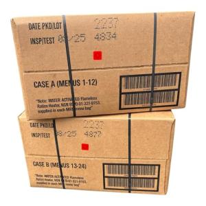 Military-Grade MRE Meals - 24 Packs for Camping