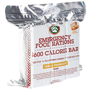Grizzly Gear Emergency Food Rations - Vanilla Poundcake Bars