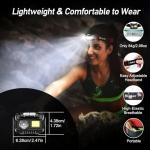 Blukar 2000L Rechargeable LED Headlamp - 2 Pack