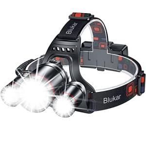 Blukar LED Rechargeable Headlamp - Bright & Waterproof