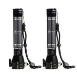 Tactical Solar LED Flashlight with Safety Tools