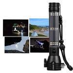 Tactical Solar LED Flashlight with Safety Tools