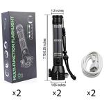 Tactical Solar LED Flashlight with Safety Tools