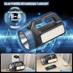 Solar Powered 8000 Lumens Multi-Function Flashlight