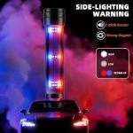 Solar LED Flashlight with USB-C Rechargeable, 2 Pack