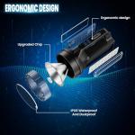 Solar Powered 8000 Lumens Multi-Function Flashlight
