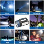 Solar Powered 8000 Lumens Multi-Function Flashlight