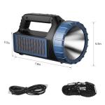 Solar Powered 8000 Lumens Multi-Function Flashlight