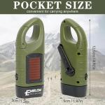 Solar Hand Crank Flashlight – 2 Pack