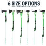 15" WilFiks Chopping Axe: Camping Hatchet for Wood Splitting