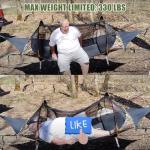 Lightweight Hammock Tent with Mosquito Net & Rainfly