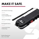 SABRE Stun Gun with Flashlight and Anti-Grab Technology
