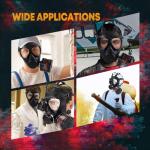 Tactical Gas Mask with 40mm Carbon Filter