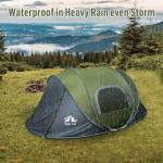 Night Cat Waterproof Instant Pop-up Camping Tent for 2
