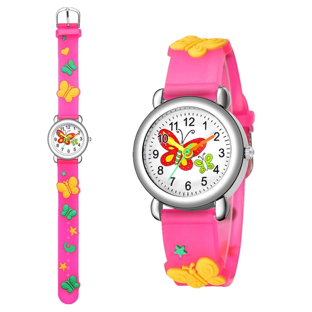 Cartoon Pattern Kids Quartz Wristwatch Cute Gift