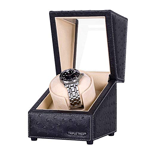Wooden Watch Winder - Upgraded Design, 4 Modes