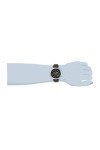 Invicta Men's Black Leather Chronograph Dress Watch