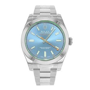 Rolex Milgauss Blue Dial Men's Stainless Steel Watch