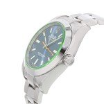Rolex Milgauss Blue Dial Men's Stainless Steel Watch