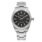 Rolex Oyster Perpetual Men's Watch with Black Dial