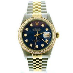 Rolex Datejust 16013 Men's Blue Diamond Watch
