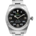 Rolex Air King Men's Watch with Black Dial