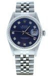 Rolex Datejust 16030 Blue Diamond Dial Watch
