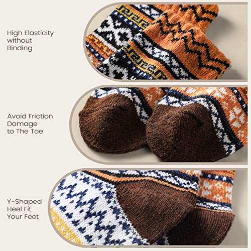 Pleneal Thick Soft Winter Wool Socks for Women - Cozy Knit Boots Socks