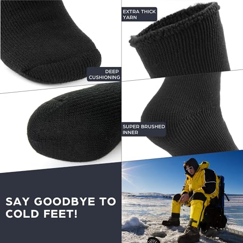 DG Hill Winter Thermal Socks - Warm Socks for Men Women Cold Weather Insulated Sock - Heated Socks Thick Snow Sock