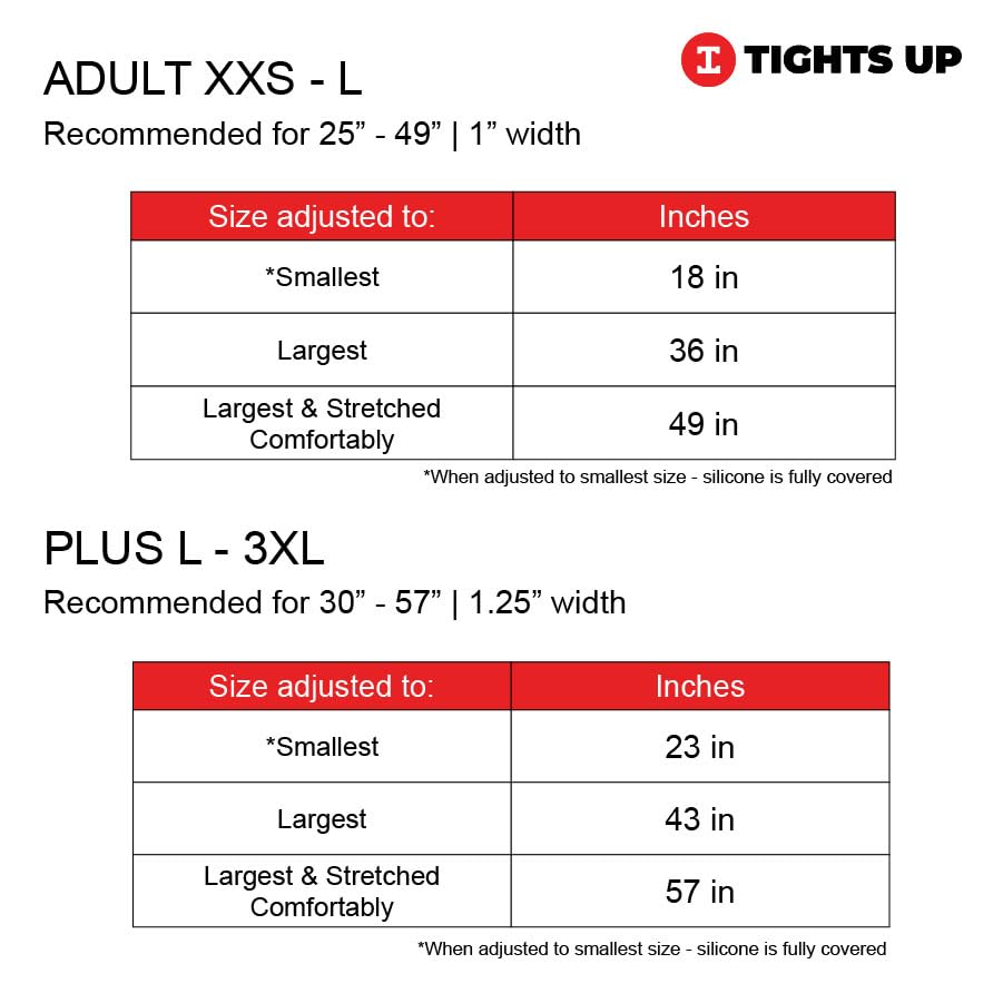 TIGHTS UP Adjustable, Gel Backing, Flat Buckle, Metal Free, Invisible Elastic Belt. Stretch Belt for Women and Men | Black Belt
