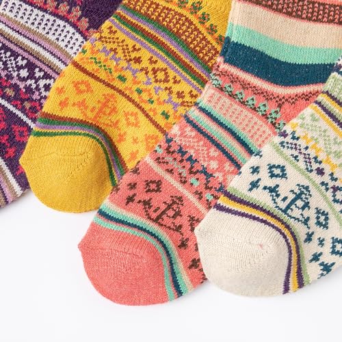 GLCMXMART wool socks for women, warm thermal thick winter socks for women cold weather, gift for women her
