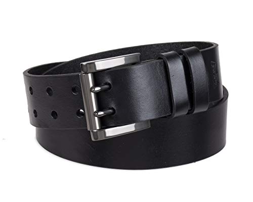 Levi's Men's Double Prong Casual Belt, Black, 40
