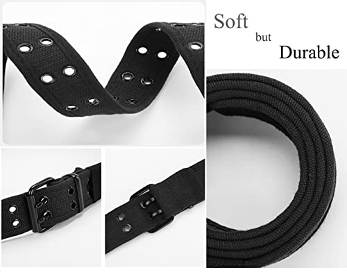 Gelante Canvas Double Grommet Hole Belt 12 Colors