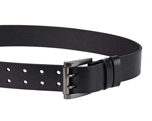 Levi's Men's Double Prong Casual Belt, Black, 40