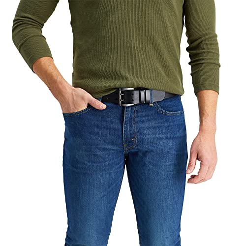 Levi's Men's Double Prong Casual Belt, Black, 40