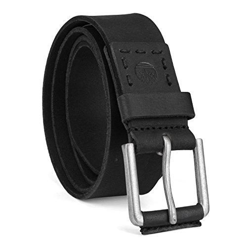 Timberland mens Casual Leather Belt, Black, 42