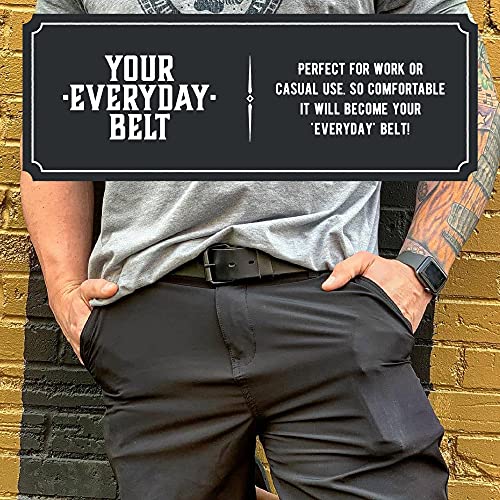Main Street Forge The Classic Leather Everyday Belt | Made in USA | Full Grain Leather | Men's Leather Belt
