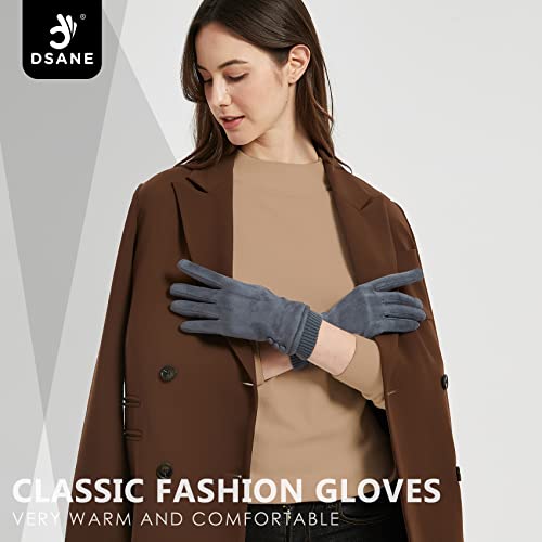 Dsane Womens Gloves Winter Touch Screen Texting Phone Windproof Gloves for Women Fleece Lined Thick Warm Gloves X-Large