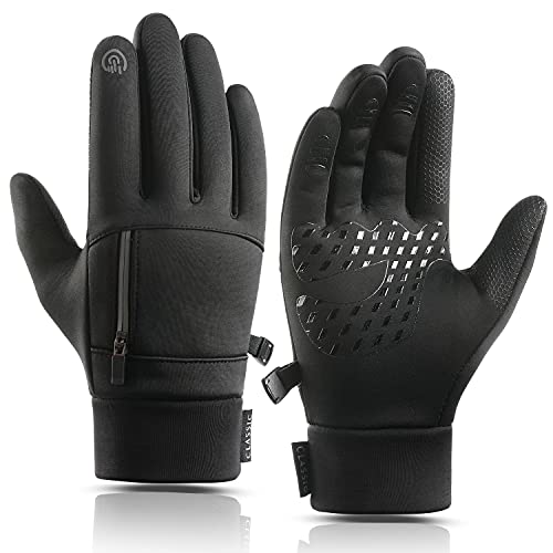 Weitars Winter Gloves Waterproof Thermal Sport Glove for Men and Women for Running Cycling Driving Hiking, Snug Fit Warm Glove for Work (XL)