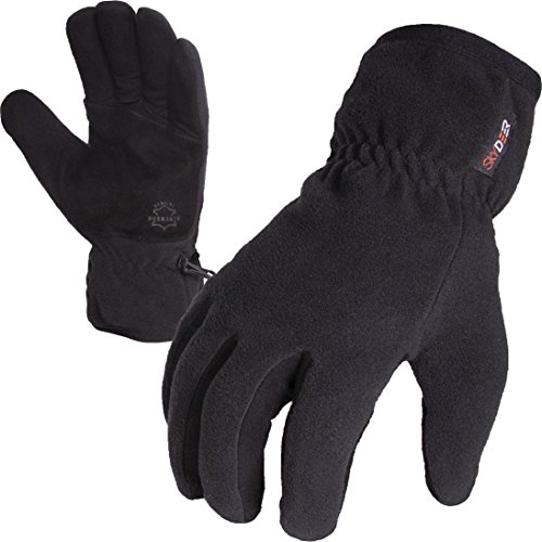 SKYDEER Winter Gloves with Soft Deerskin Suede Leather For Men and Women Cold Weather (SD8661T/S, Warm 3M Thinsulate Insulation)