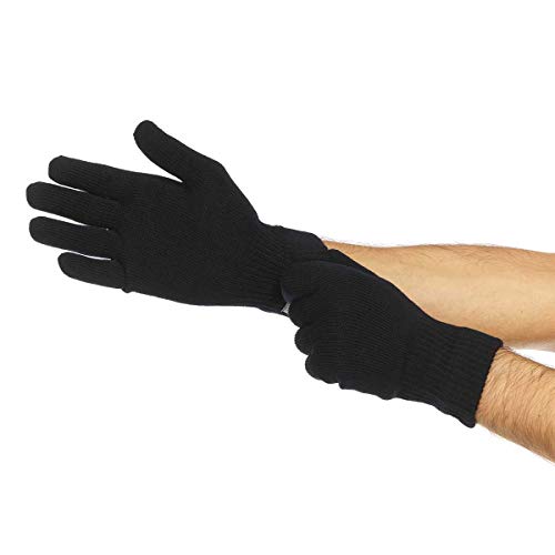 Minus33 Merino Wool Glove Liner - Warm Base Layer - Ski Liner Glove - 3 Season Wear - Multiple Colors and Sizes - Black - X-Large