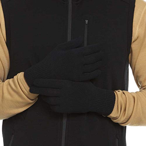 Minus33 Merino Wool Glove Liner - Warm Base Layer - Ski Liner Glove - 3 Season Wear - Multiple Colors and Sizes - Black - X-Large