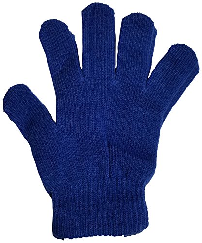 Winter Magic Gloves, 12 Pairs Stretchy Warm Knit Bulk Pack Mens Womens
