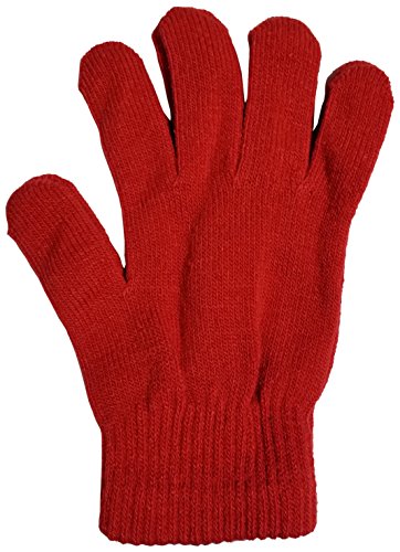 Winter Magic Gloves, 12 Pairs Stretchy Warm Knit Bulk Pack Mens Womens