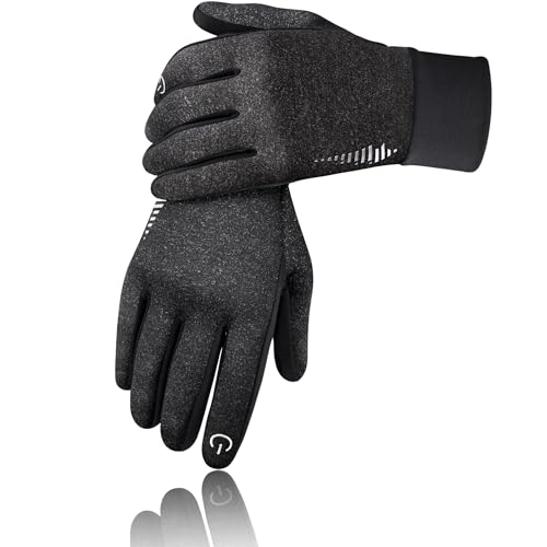 rivmount Winter Gloves Women Men - Warm Gloves Cold Weather, Windproof, Touchscreen, Snow Skiing Thermal Liners - Cycling Running Gear, Driving, Walking, Hiking, Commuting, Texting