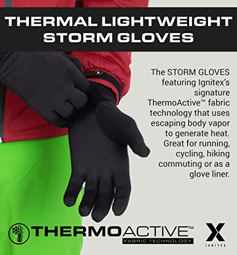 IGN1TE Running Glove Liners - Thermal Winter Gloves for Men & Women - Ski Glove Liners - Men's Winter Gloves for Cold Weather