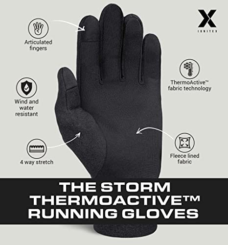 IGN1TE Running Glove Liners - Thermal Winter Gloves for Men & Women - Ski Glove Liners - Men's Winter Gloves for Cold Weather