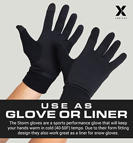 IGN1TE Running Glove Liners - Thermal Winter Gloves for Men & Women - Ski Glove Liners - Men's Winter Gloves for Cold Weather