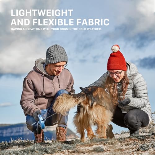 Premillow Winter Gloves - Gloves for Men Women, Wool Fleece Liner Mens Gloves with Touchscreen, Warm Knit Gloves for Women Cold Weather, Insulated Gloves for Skiing Running Driving Cycling
